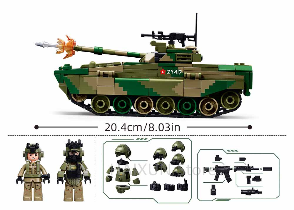 Sluban Building Boy ZBD-04AS A - Lego Compatible Military Tank ulasan dan harga