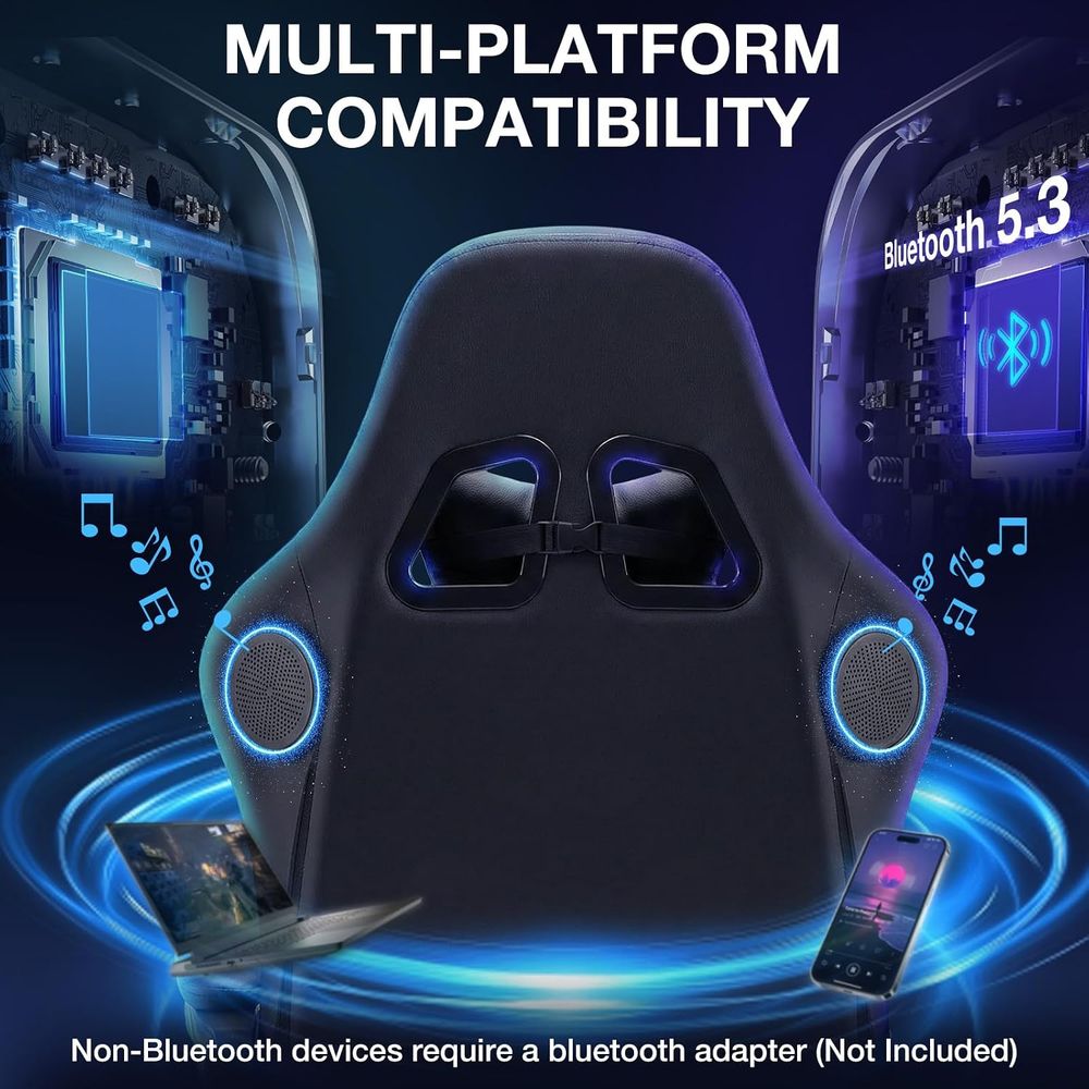 RGB Gaming Chair with Bluetoot - Video Games ulasan dan harga
