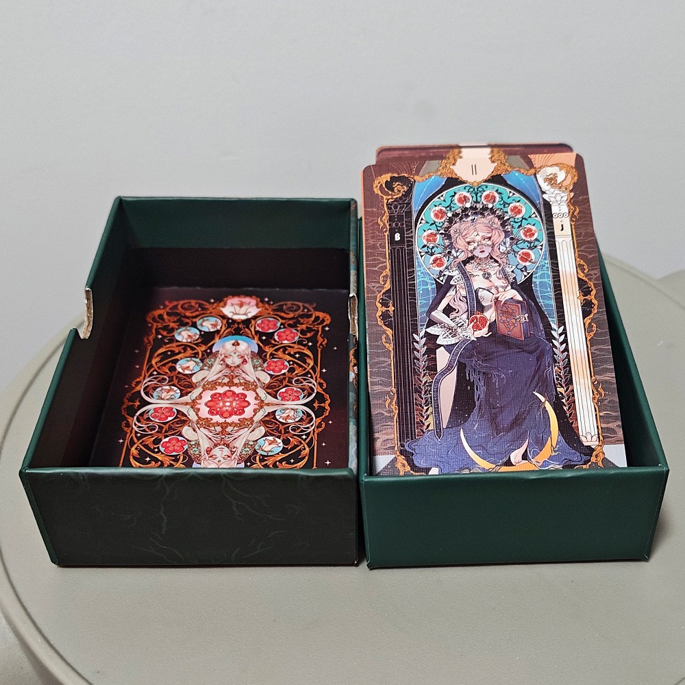 Double-embossed with Gorgeous  - Tarot Cards Deck With Guidebook ulasan dan harga