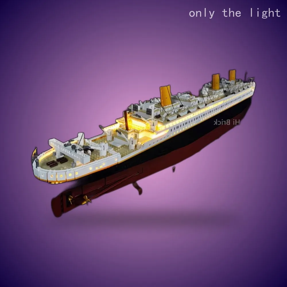 LED lighting kit for Titanic s - Building Blocks ulasan dan harga