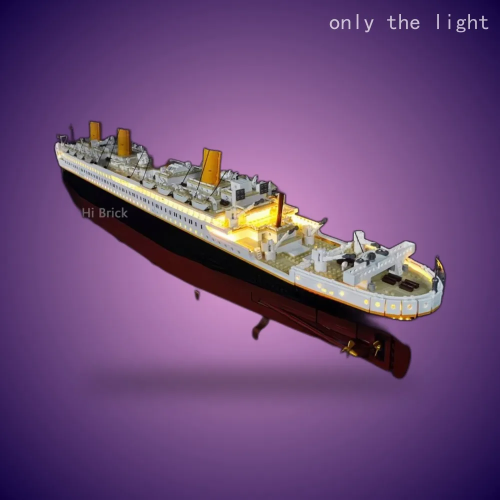 LED lighting kit for Titanic s - Building Blocks ulasan dan harga