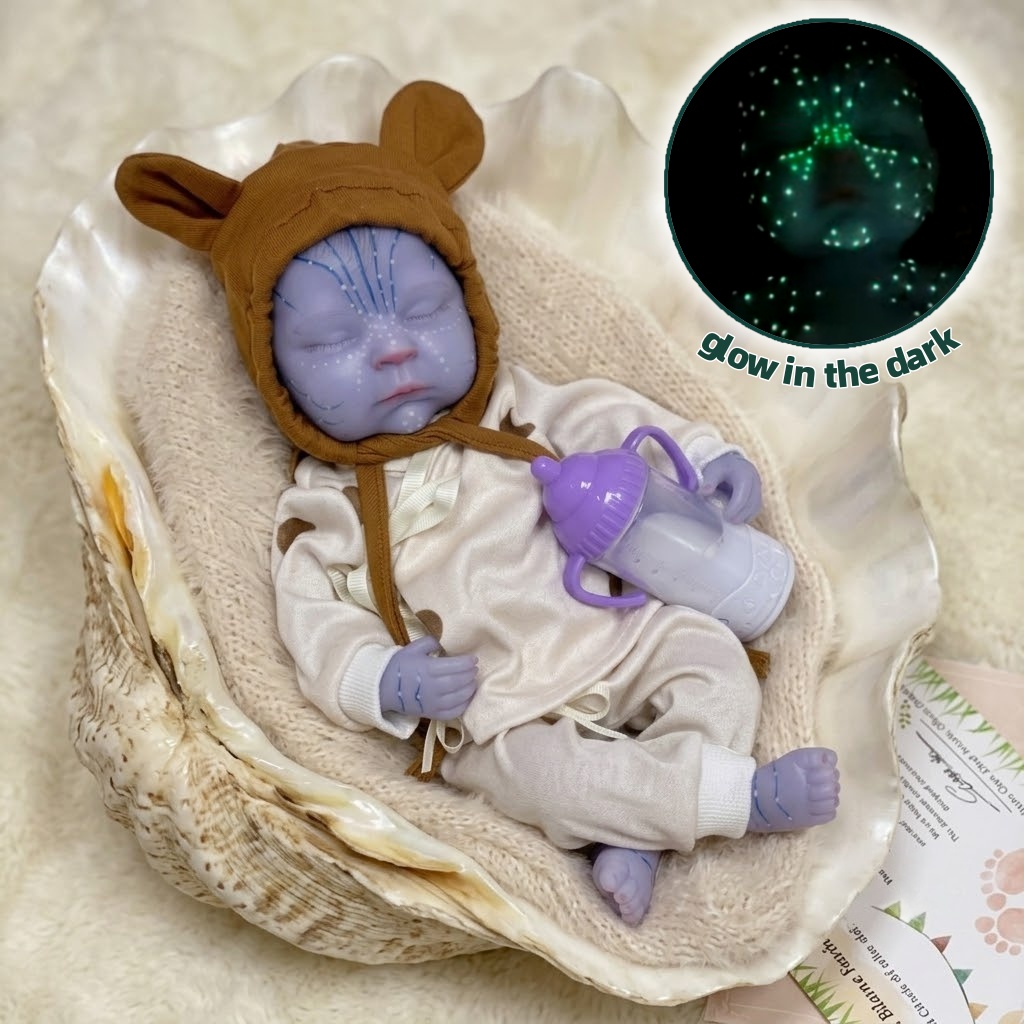 13 Inch Glow in the Dark Rebor - Reborn Baby Doll Silicone Realistic ulasan dan harga